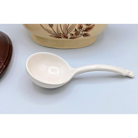 Vintage Ceramic Soup Tureen Brown Wheat Design - Picture 7 of 7